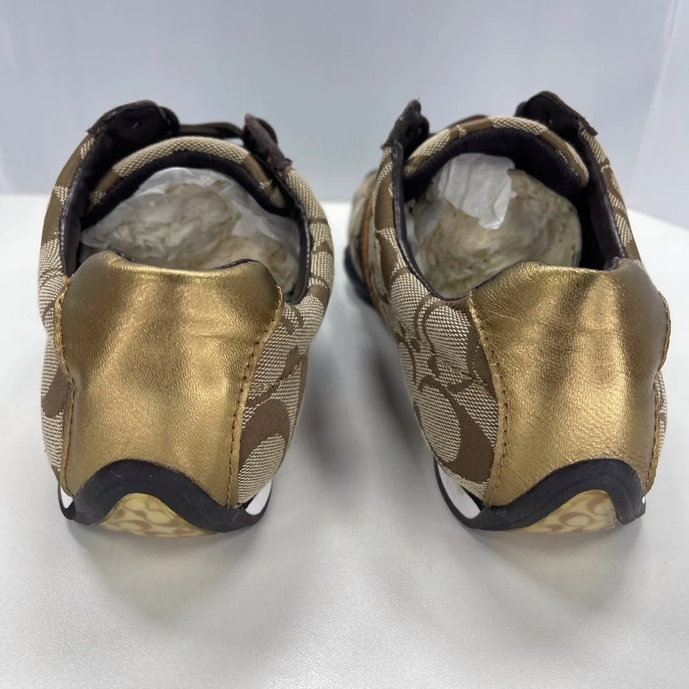 Coach Signature C Jayme Khaki Brown Sneakers, Size 9.5 Shoes - Picture 4 of 9